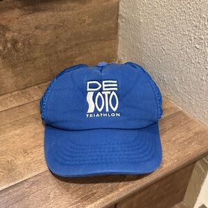 2/$10 or 3/$12 ❤️ De Soto Blue Triathlon Cap Hat